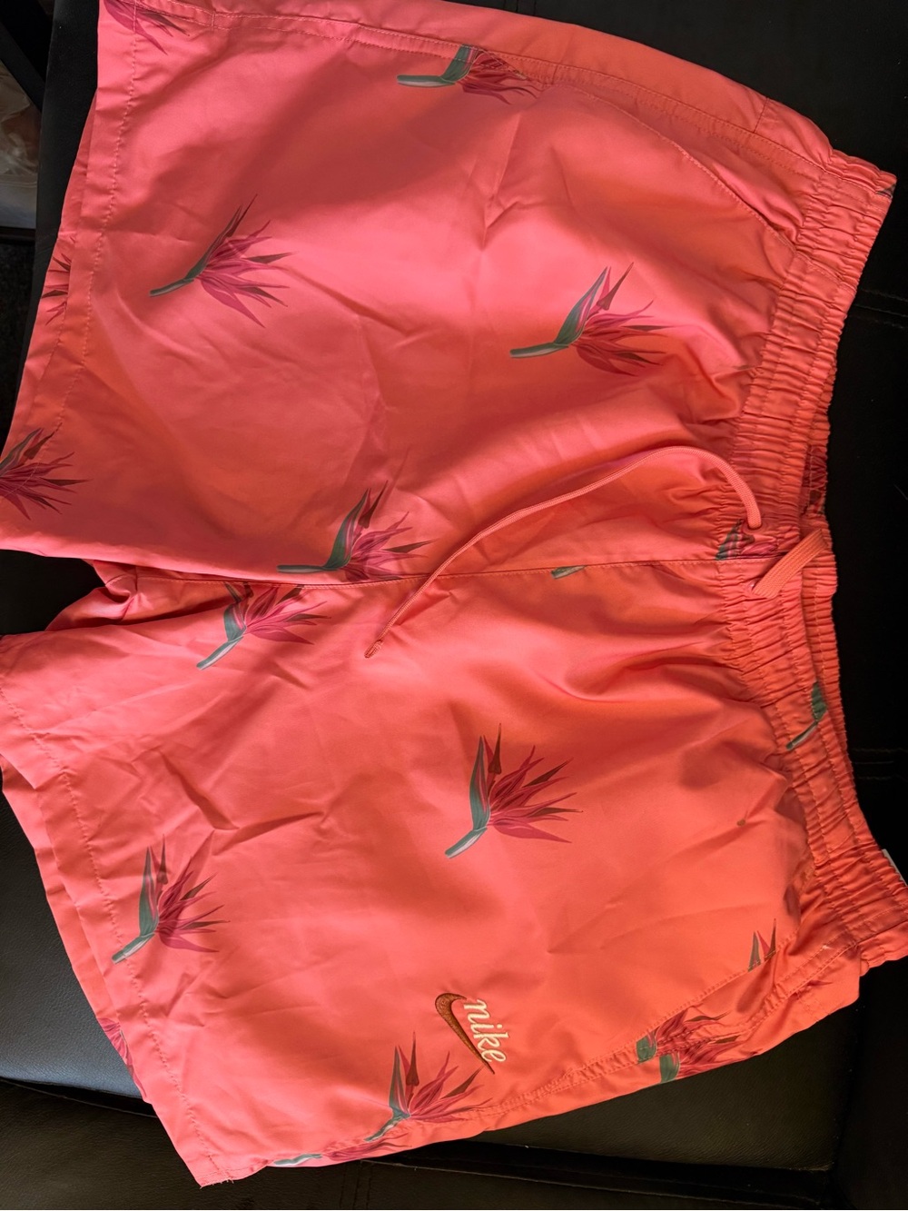 Nike Men’s Pink Bird of Paradise Floral Shorts